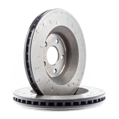 Alcon 2007+ Jeep JK 350x32mm Rotors 4-Piston Red Calipers Front Brake Upgrade Kit