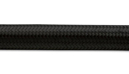 Vibrant -4 AN Black Nylon Braided Flex Hose (2 foot roll)