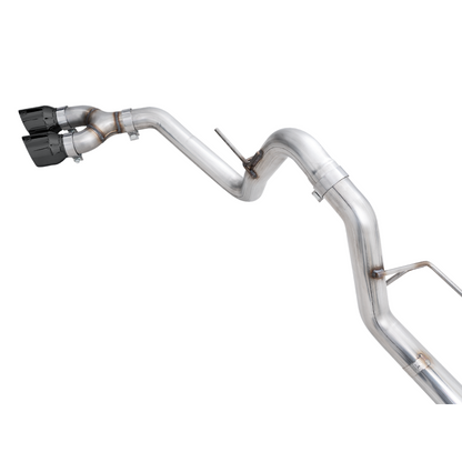 AWE 0FG 21+ Ford F150 Dual Side Exit Cat-Back Exhaust - 4.5in Diamond Black Tips