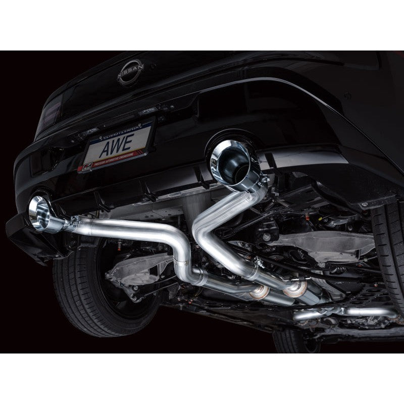 AWE Tuning Track Edition Catback Exhaust System w/Chrome Silver Tips for 2023+ Nissan Z