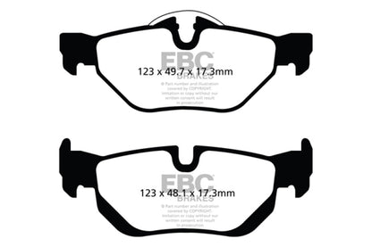 EBC 13+ BMW X1 2.0 Turbo (28i) Ultimax2 Rear Brake Pads