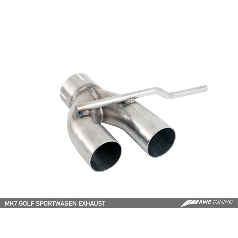 AWE Tuning VW MK7 Golf SportWagen Track Edition Exhaust w/Chrome Silver Tips (90mm)
