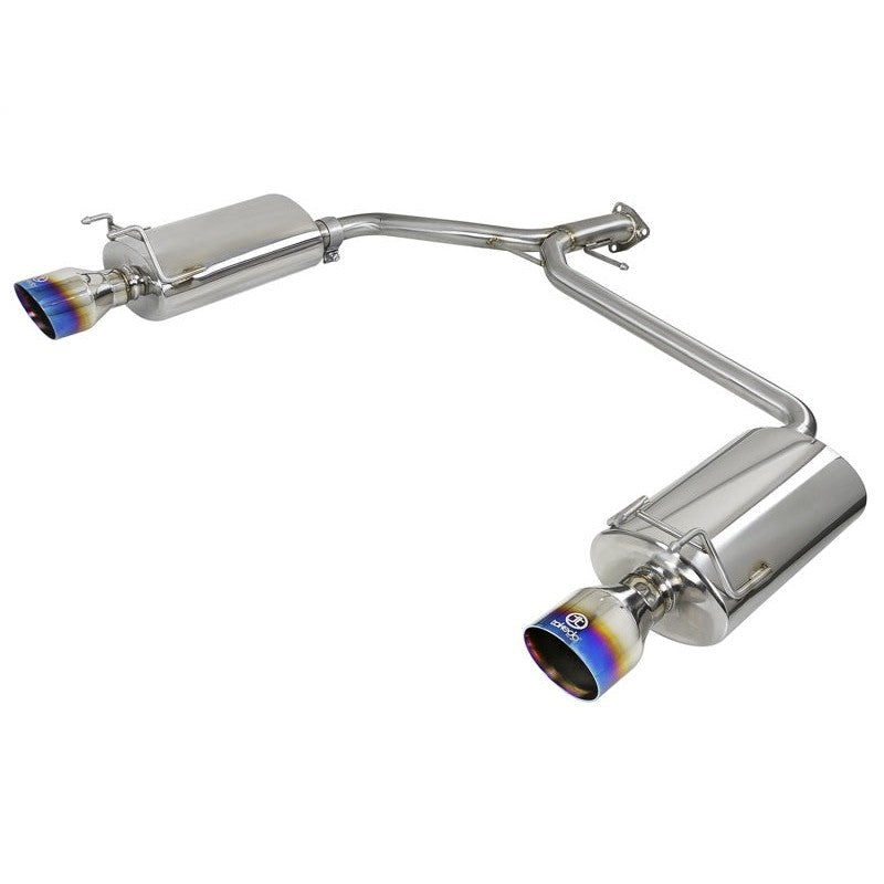 aFe Takeda 2.25-1.75in 304 SS Axle-Back Exh w/Blue Flame Tips 13-17 Honda Accord Sport Sedan I4-2.4L