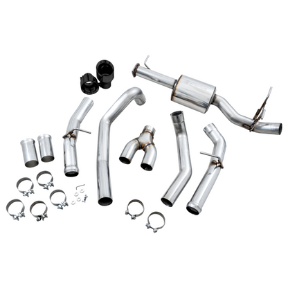 AWE Tuning 19-21 RAM 1500 5.7L (w/Cutouts) 0FG Dual Rear Exit Cat-Back Exhaust - Diamond Black Tips