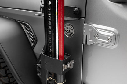 Go Rhino 18-24 Jeep Wrangler JL/JLU/JT Front Fender Jack Mount for Hi-Lift Jack - Tex. Blk