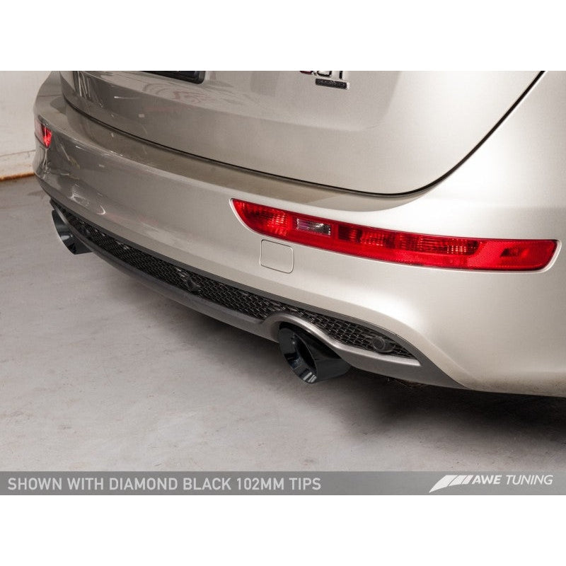 AWE Tuning Audi 8R Q5 3.0T Touring Edition Exhaust Dual Outlet Diamond Black Tips