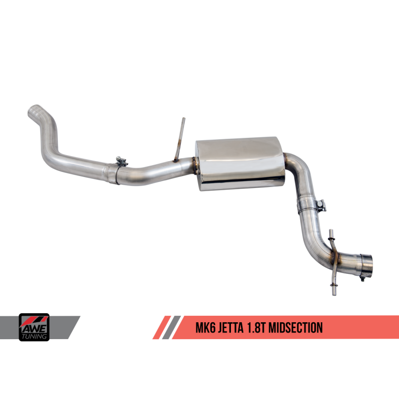 AWE Tuning Mk6 GLI 2.0T - Mk6 Jetta 1.8T Track Edition Exhaust - Polished Silver Tips
