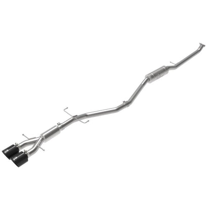 aFe Takeda 2.5in 304SS Cat-Back Exhaust System w/ Black Tips 17-20 Honda Civic Si Sedan I4 1.5L