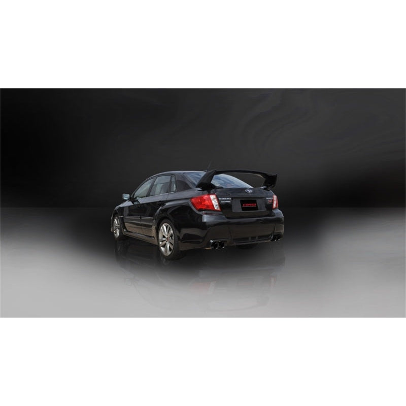 Corsa 11-13 Subaru Impreza Sedan STI 2.5L Turbo Manual Black Sport Cat-Back Exhaust