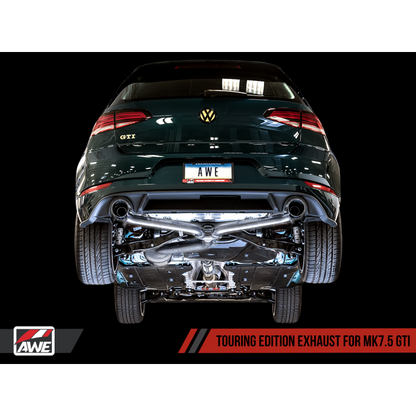 AWE Tuning Volkswagen GTI MK7.5 2.0T Touring Edition Exhaust w/Chrome Silver Tips 102mm
