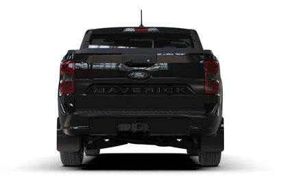 Rally Armor 22-26 Ford Maverick Black Mud Flap - Metallic Black Logo