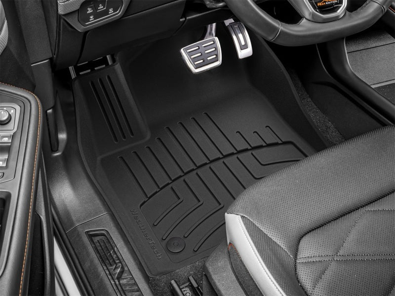 WeatherTech 2019+ Volkswagen Atlas w/2nd Row Bucket Seats Front FloorLiner HP - Black