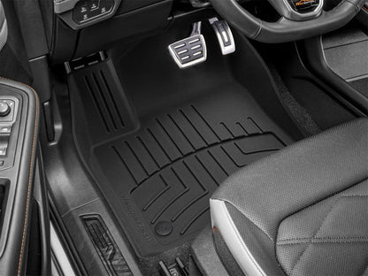 WeatherTech 2019+ Volkswagen Atlas w/2nd Row Bucket Seats Front FloorLiner HP - Black
