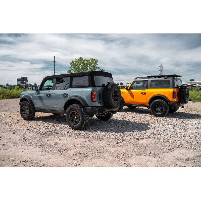 Corsa 21-22 Ford Bronco 2.7L 4-Door 2.75in Cat-Back Dual Rear Exhaust w/4in Straight-Cut Polish Tips