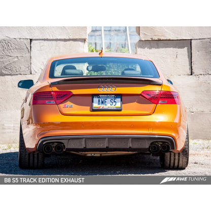 AWE Tuning Audi B8.5 S5 3.0T Track Edition Exhaust - Diamond Black Tips (102mm)