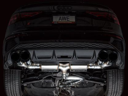 AWE Tuning 22-24 Audi 8Y S3 Touring Edition Exhaust - Diamond Black Tips