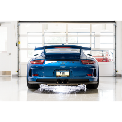 AWE Tuning Porsche 991 GT3 / RS SwitchPath Exhaust - Diamond Black Tips