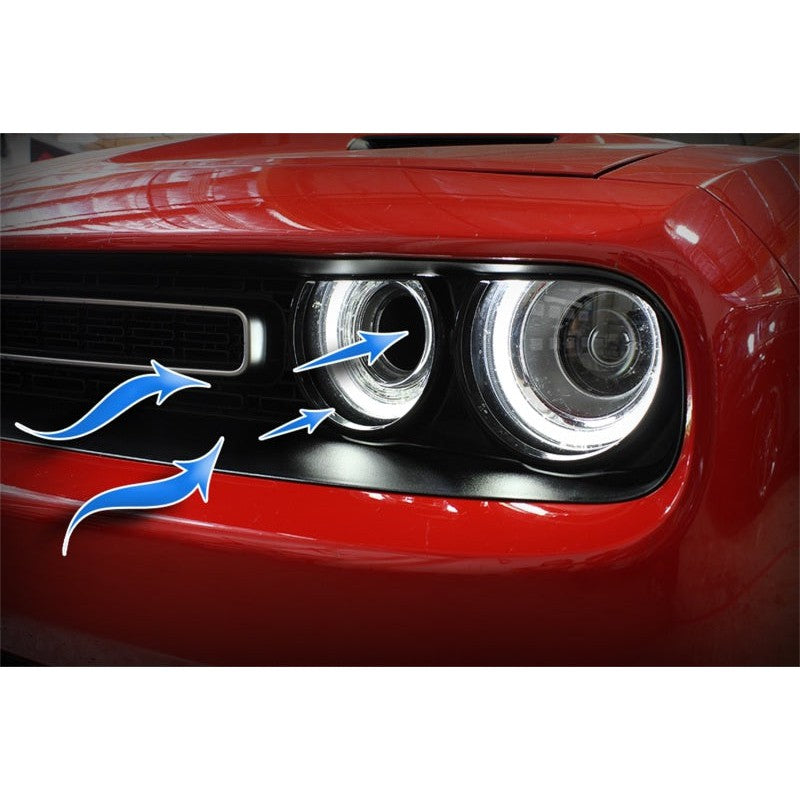 aFe BLK Dynamic Air Scoop - 15-23 Dodge Challenger