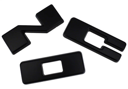 Ford Racing 2021+ Bronco Grille Lettering Overlay Kit - Black