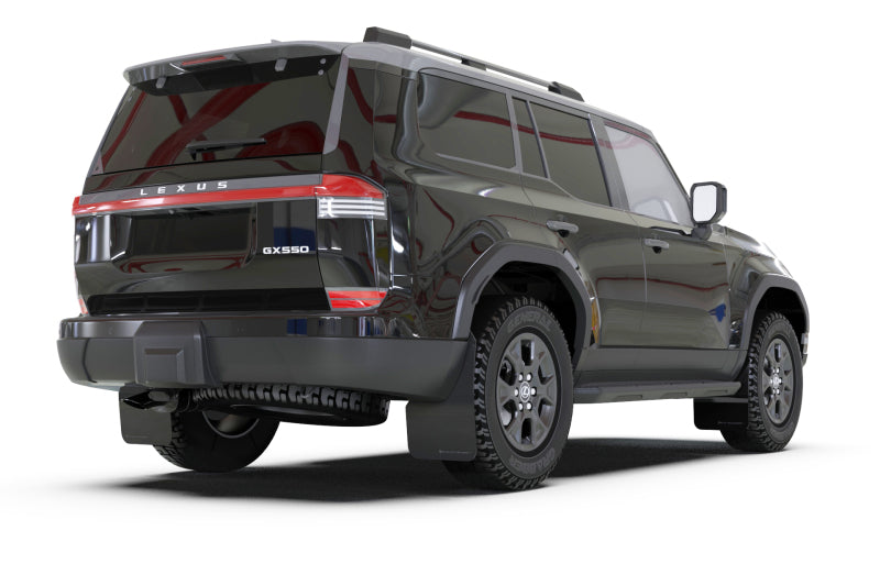 Rally Armor 24-26 Lexus GX 550 Luxury Black UR Mud Flap - Silver Logo