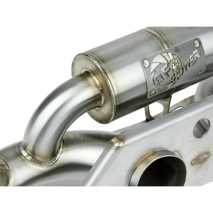 aFe Power MACHForce XP 304 Stainless Secondary Muffler Delete Pipe 14-19 Porsche 911 GT3 3.8L/4.0L
