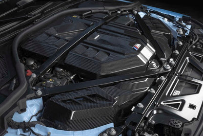 Dinan 21-27 BMW M2/M3/M4 (G80/G82/G87) Gloss Carbon Fiber Engine Cover w/Matte Accents