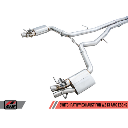 AWE Tuning Mercedes-Benz W213 AMG E63/S Sedan/Wagon SwitchPath Exhaust System - for Non-DPE Cars