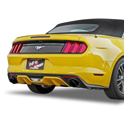 aFe MACHForce XP 2.5in 409 Stainless Axle Back Exhaust w/ Black Tips 15-17 Ford Mustang I4-2.3L (t)