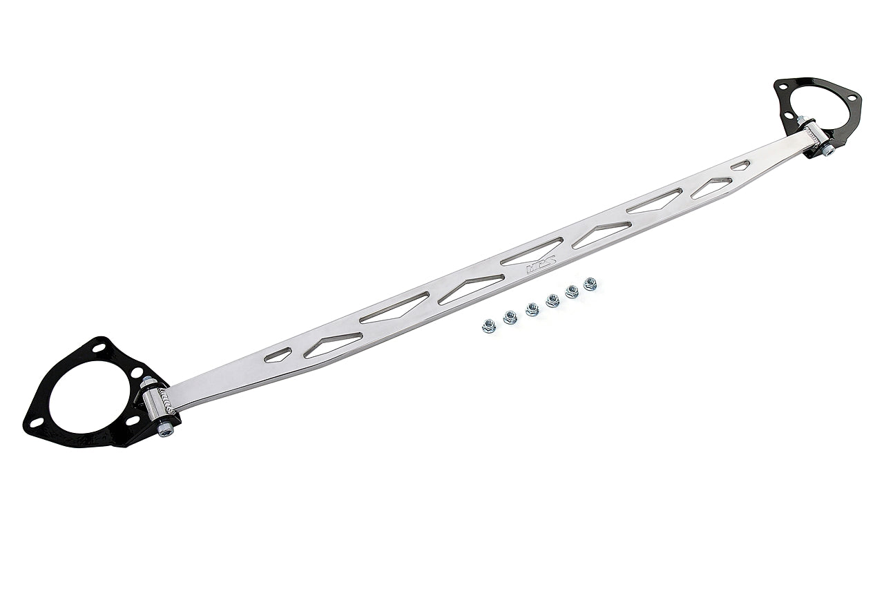 HPS Performance Front Strut Bar 2018-2022 Honda Accord 1.5 2.0 Turbo 42-104P 42 104 Polish billet aluminum bracket mount 