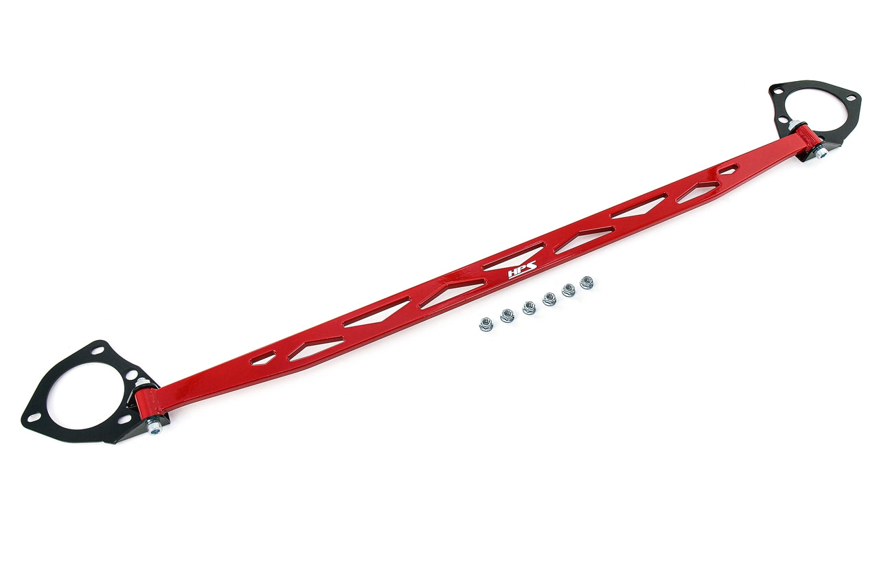 HPS Performance Red Front Strut Tower Brace Bar 2018-2022 Honda Accord 1.5 2.0 Turbo 42-104R