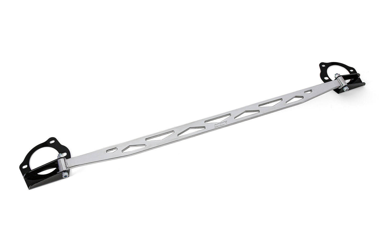 HPS Performance Front Strut Bar billet aluminum 2016-2023 Honda Civic 2.0L 42-111P Polished