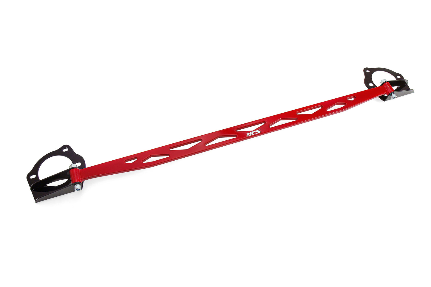 HPS Performance Red Front Strut Bar billet aluminum 2017-2023 Honda Civic Type R 2.0L Turbo 42-111R