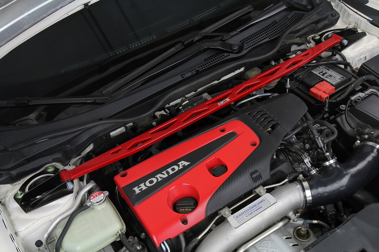 HPS Performance Front Strut Bar Honda 2016-2023 Civic 1.5L Turbo, 42-112