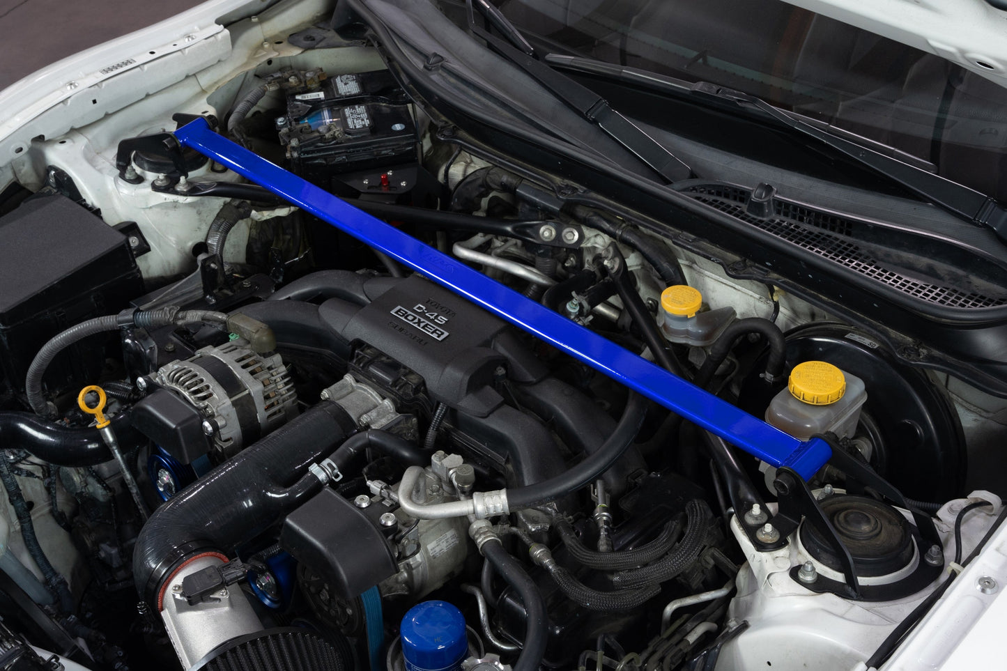 HPS Performance Front Strut Bar 2013-2016 Scion FRS ZN6, Blue, 42-121BL