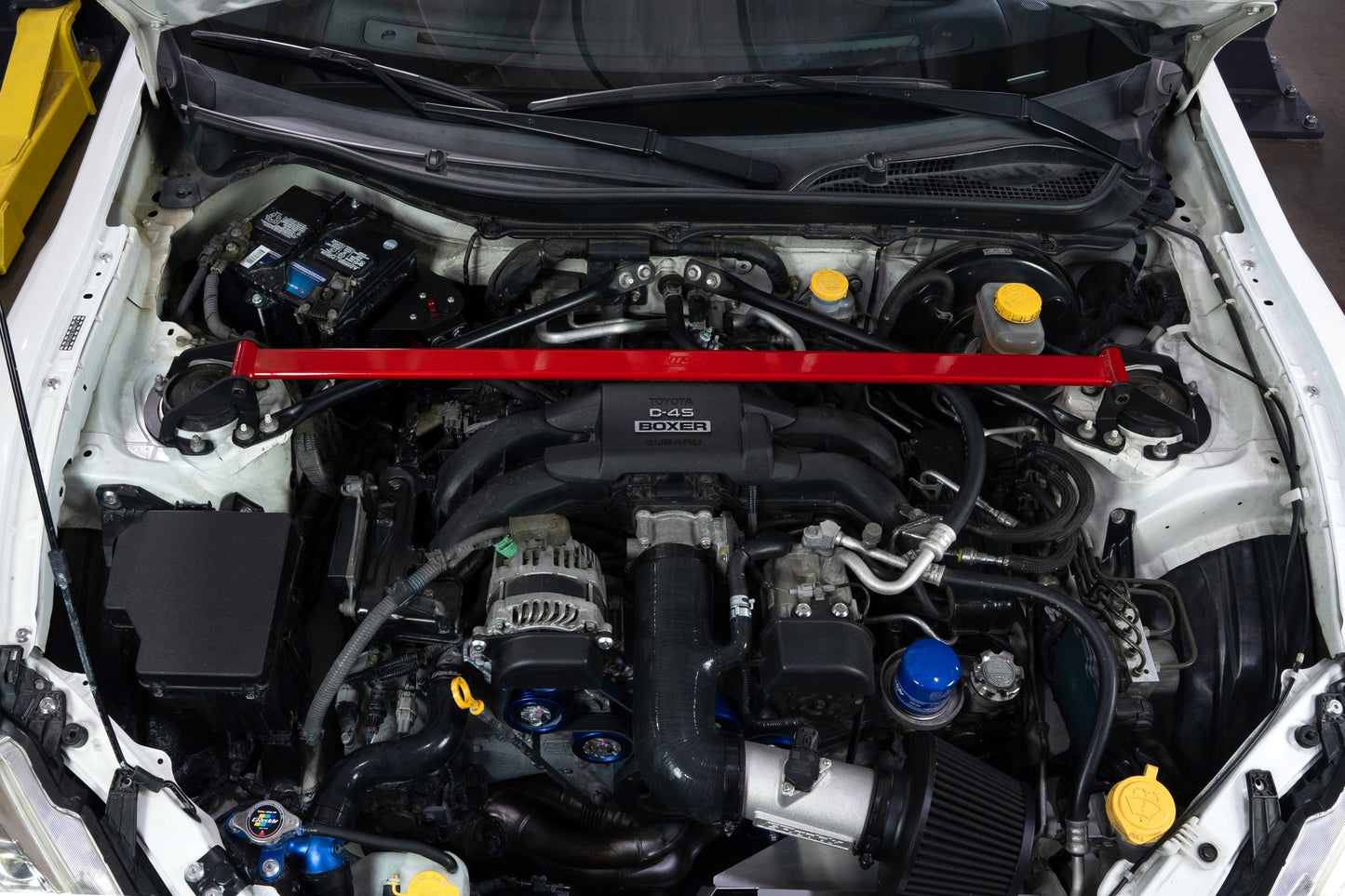 HPS Performance Front Strut Bar 2017-2020 Toyota 86 ZN6, Red, 42-121R