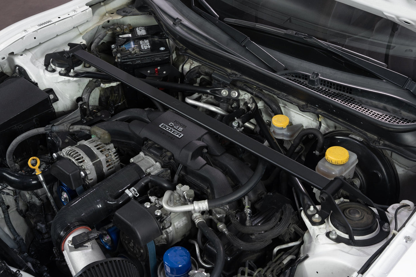 HPS Performance Front Strut Bar 2013-2025 Subaru BRZ ZC6 ZD8, Black, 42-121WB