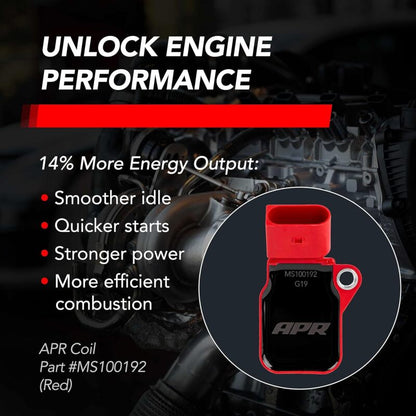 APR EA888.3/EA888.4/EA839/EA825 (MQB/MLB) 2.0T/2.9T/3.0T/4.0T Ignition Coil - Red