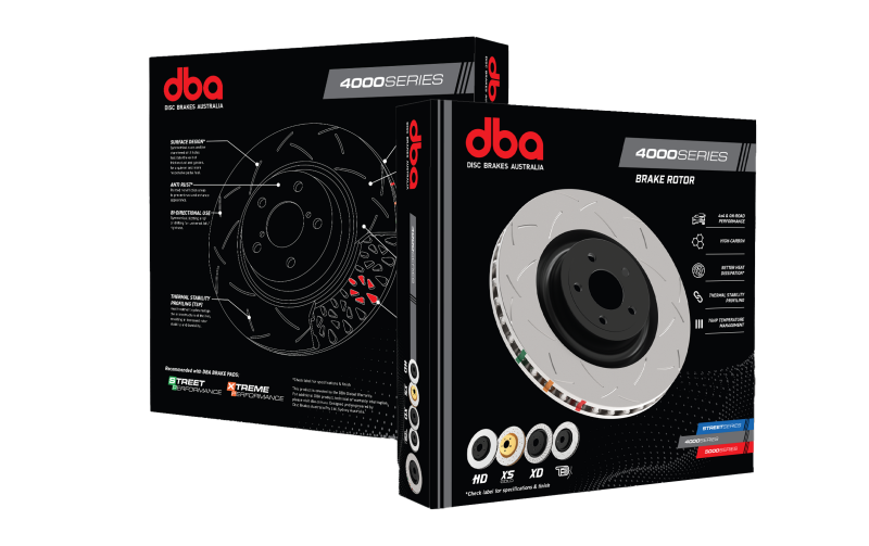 DBA 2010+ Camaro V8 SS Rear Slotted 4000 Series Rotor