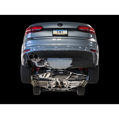 AWE Tuning 09-14 Volkswagen Jetta Mk6 1.4T Track Edition Exhaust - Diamond Black Tips