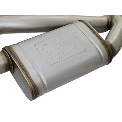 aFe MACHForce XP 3in 304 SS Axle-Back Dual Exhaust (NPP) w/ Polished Tips 16-17 Camro SS V8-6.2L