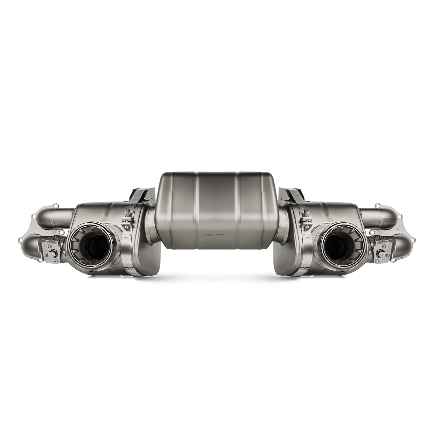 Akrapovič Slip-On Race Line Exhaust (Titanium) w/Titanium Tips - 2020+ Porsche Cayman GT4/Spyder (718)
