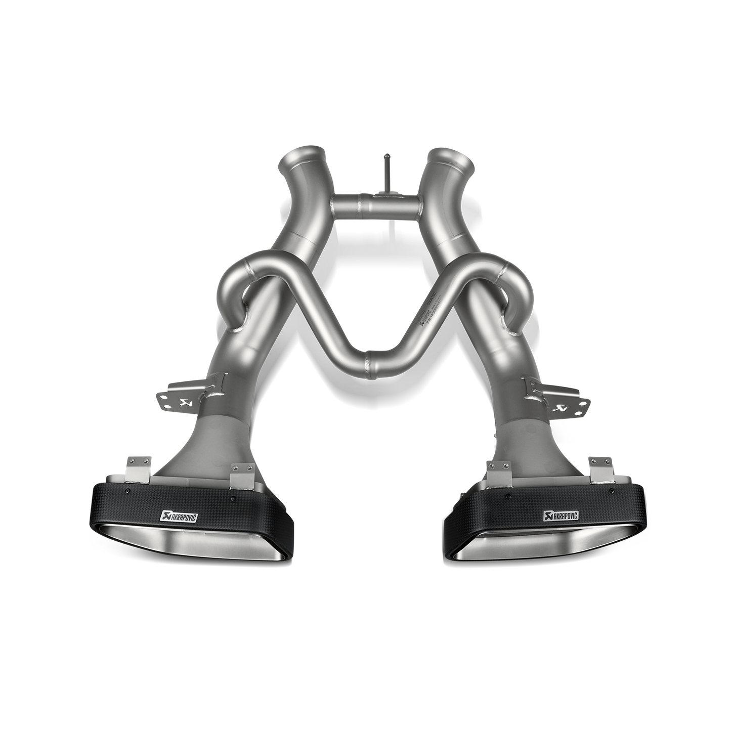 Akrapovič Slip-On Line Exhaust (Titanium) w/Carbon Tips - 2014-2019 McLaren 650S/650S Spider