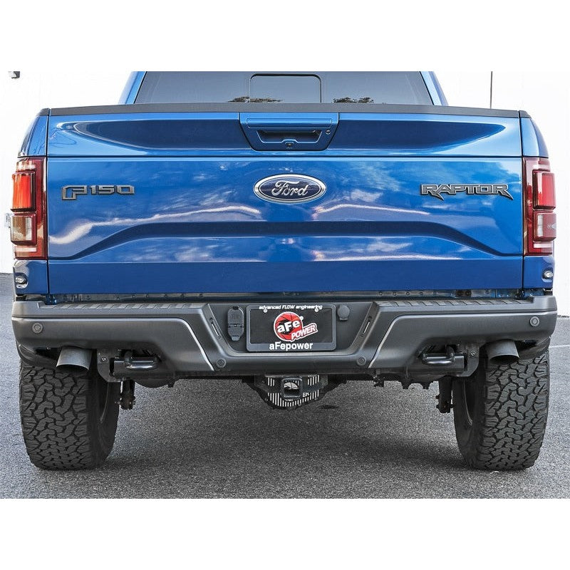 aFe MACH Force-Xp Cat-Back Exhaust w/Dual Hi-Tuck Tips Black 17-18 Ford F-150 Raptor V6-3.5L (tt)