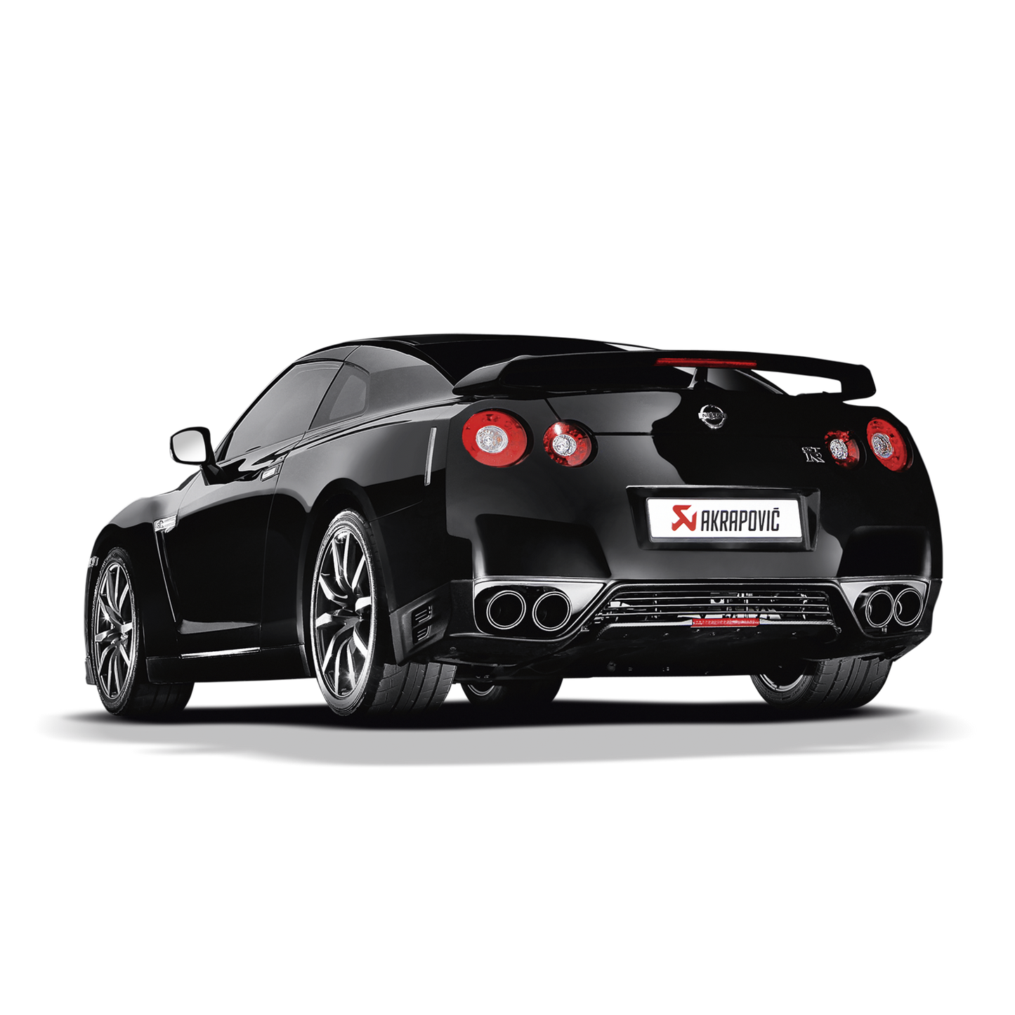 Akrapovič Slip-On Line Exhaust (Titanium) w/Carbon Tips - 2008-2025 Nissan GT-R