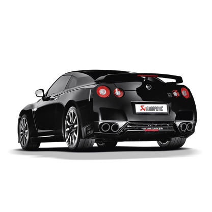 Akrapovič Slip-On Line Exhaust (Titanium) w/Carbon Tips - 2008-2025 Nissan GT-R