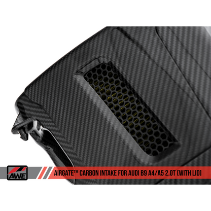 AWE Tuning Audi B9 A4/A5 2.0T Quattro Carbon Fiber AirGate Intake w/ Lid