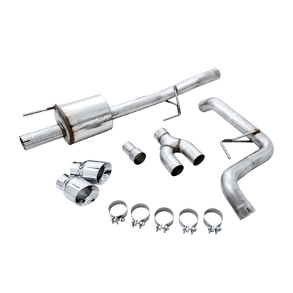 AWE Tuning 2015+ Ford F-150 0FG Single Exit Performance Exhaust System w/4.5in Chrome Silver Tips