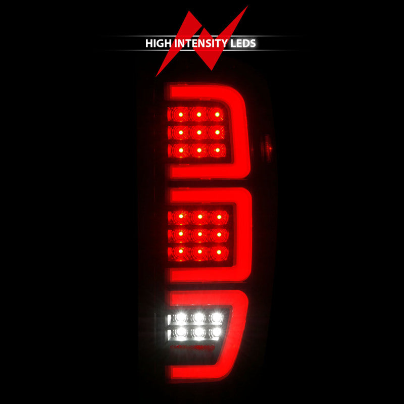 ANZO 19-23 GMC Sierra 1500/2500HD/3500HD Black Replacement Full LED Bar Tail Light