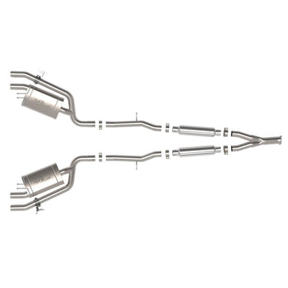 aFe 22-23 Kia Stinger L4-2.0L Gemini XV 3in to Dual 2-1/2in Cat-Back Exhaust System w/ Cut-Out
