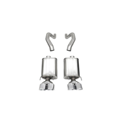 Corsa 06-13 Chevy Corvette C6 Z06 7.0L / 09-13 ZR1 6.2L Polished AxleBack Exhaust w/4.5in Twin Tips